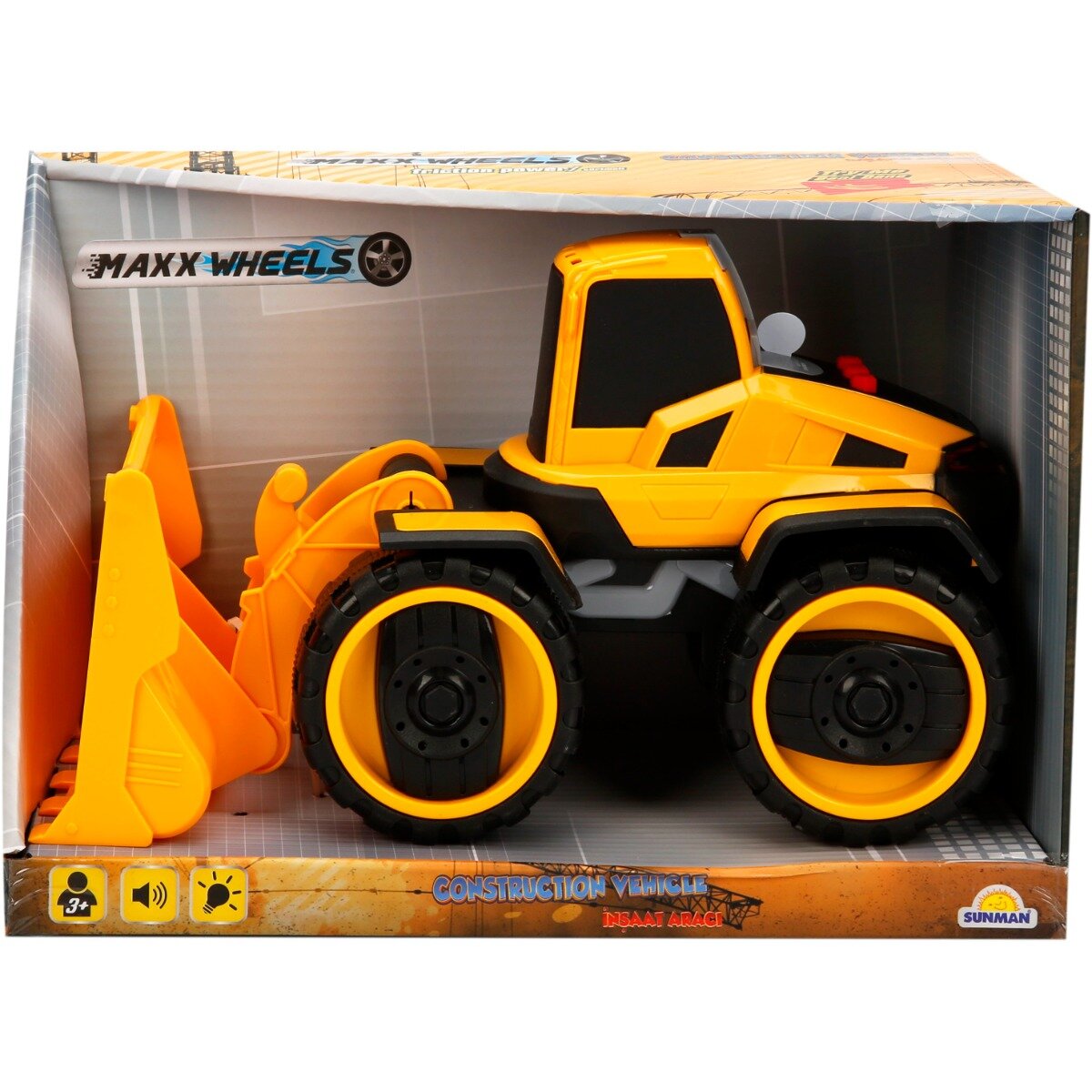 Sunman Buldozer cu lumini si sunete Maxx Wheels