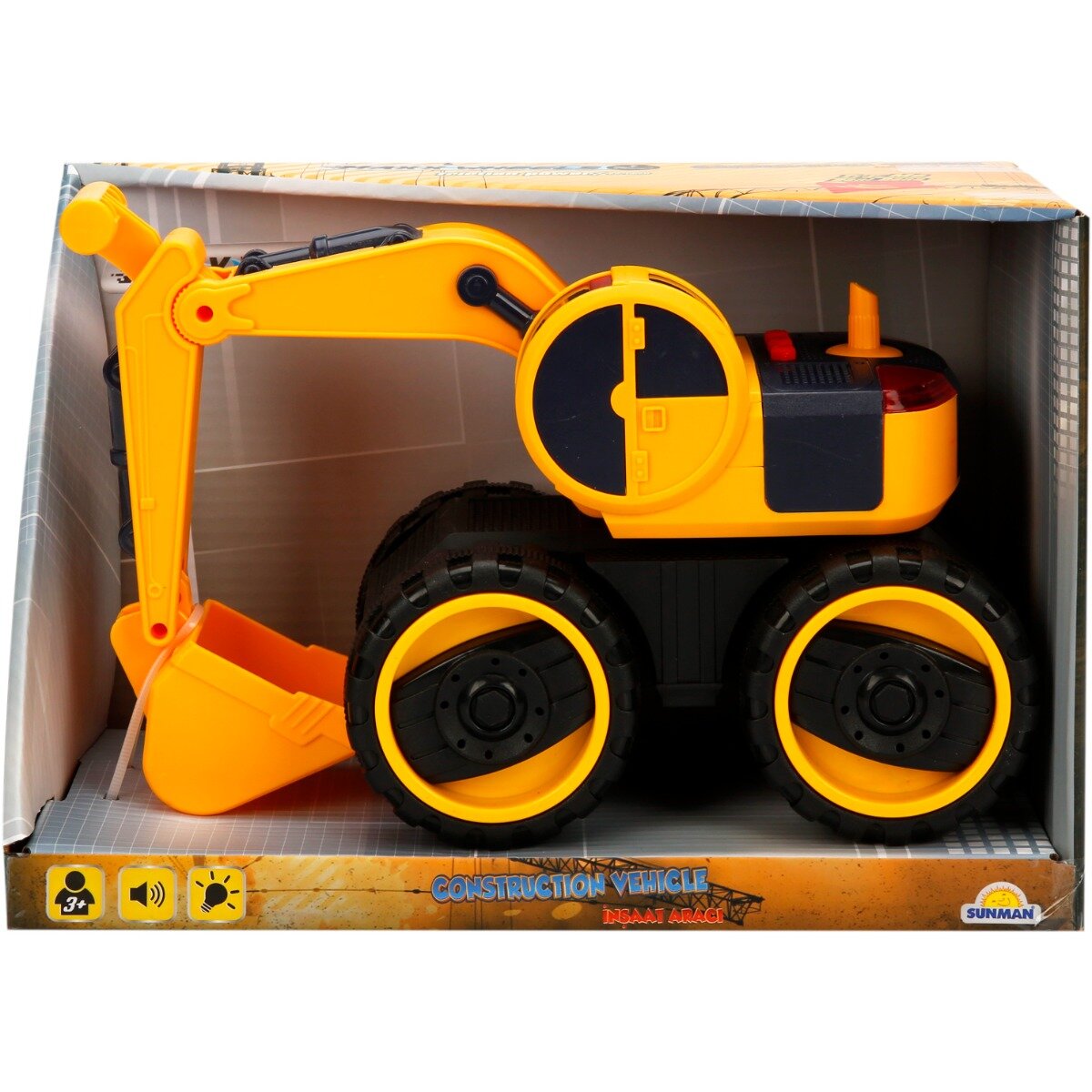 Sunman Excavator cu lumini si sunete Maxx Wheels