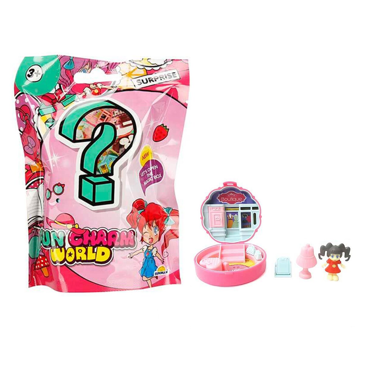 Sunman Figurina surpriza cu mini casuta Fun Charm World