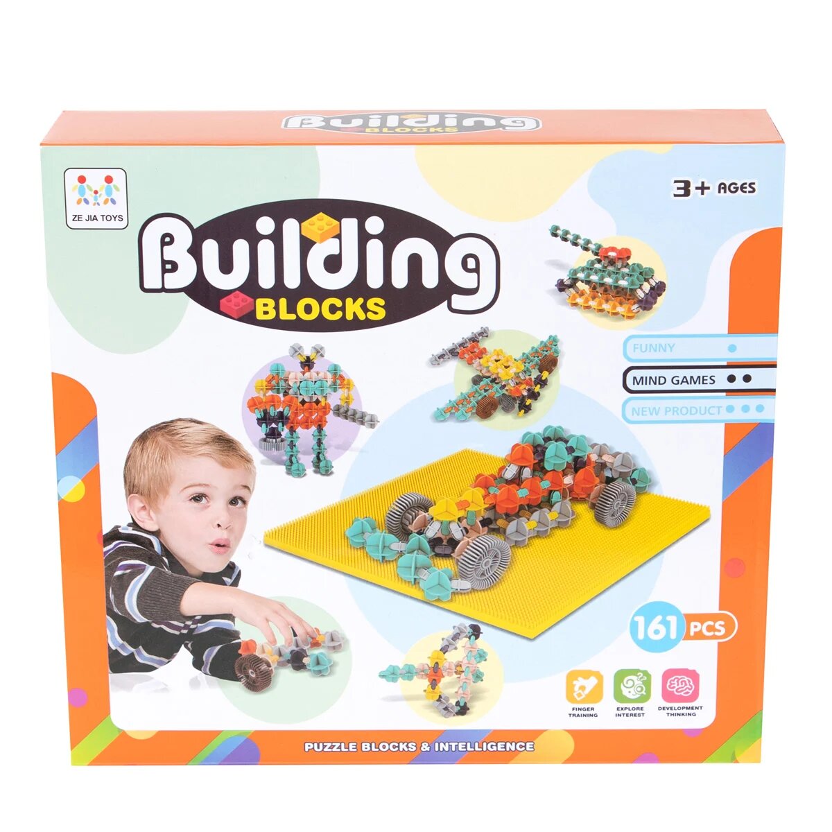 Sunman Joc de constructie Building Blocks 161 piese