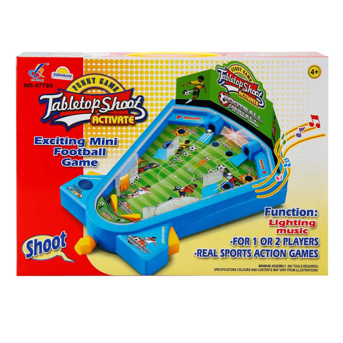 Sunman Mini joc de fotbal cu sunete si lumini 21 x 13 x 8 cm