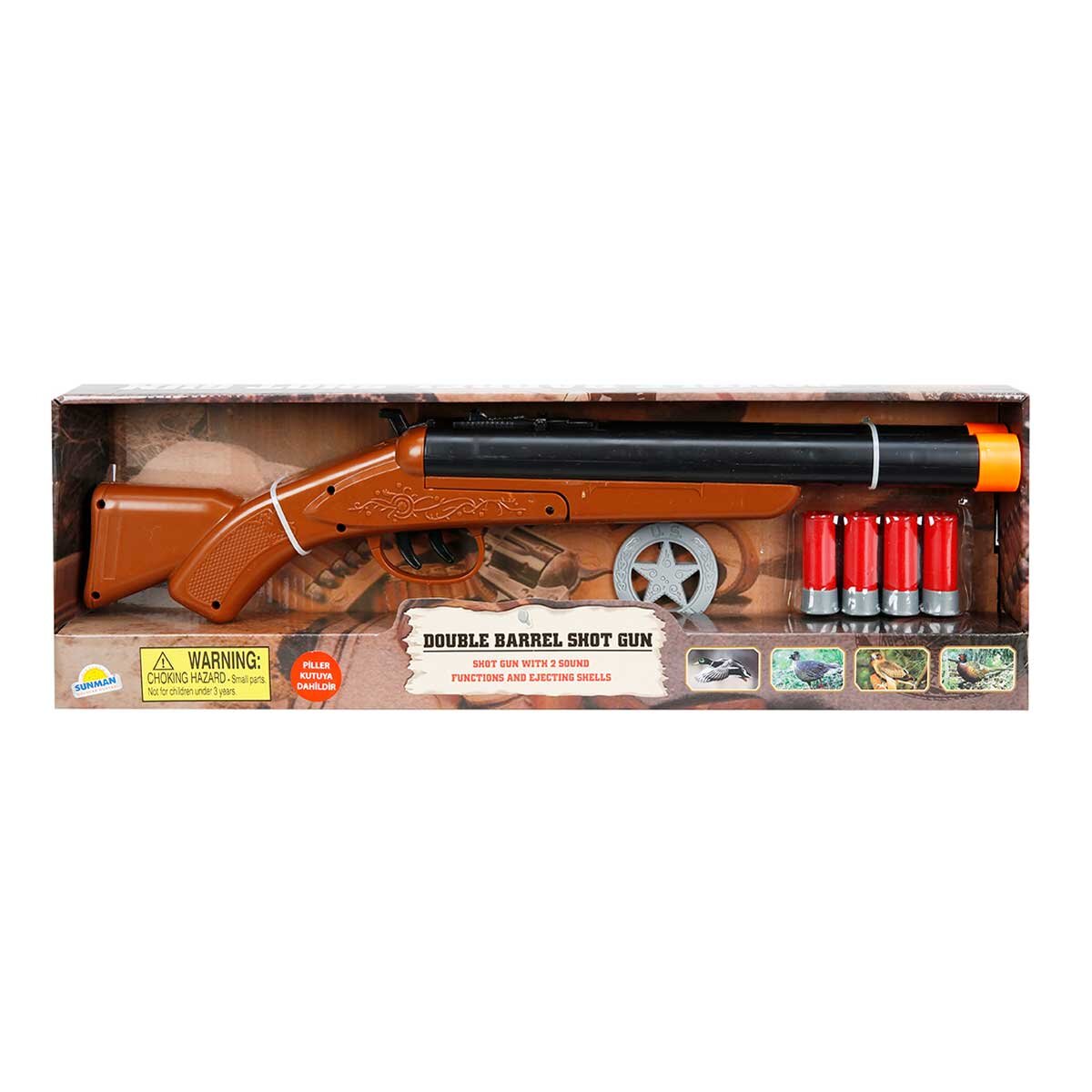 Sunman Pusca de vanatoare cu 4 cartuse Double Barrel Shot Gun