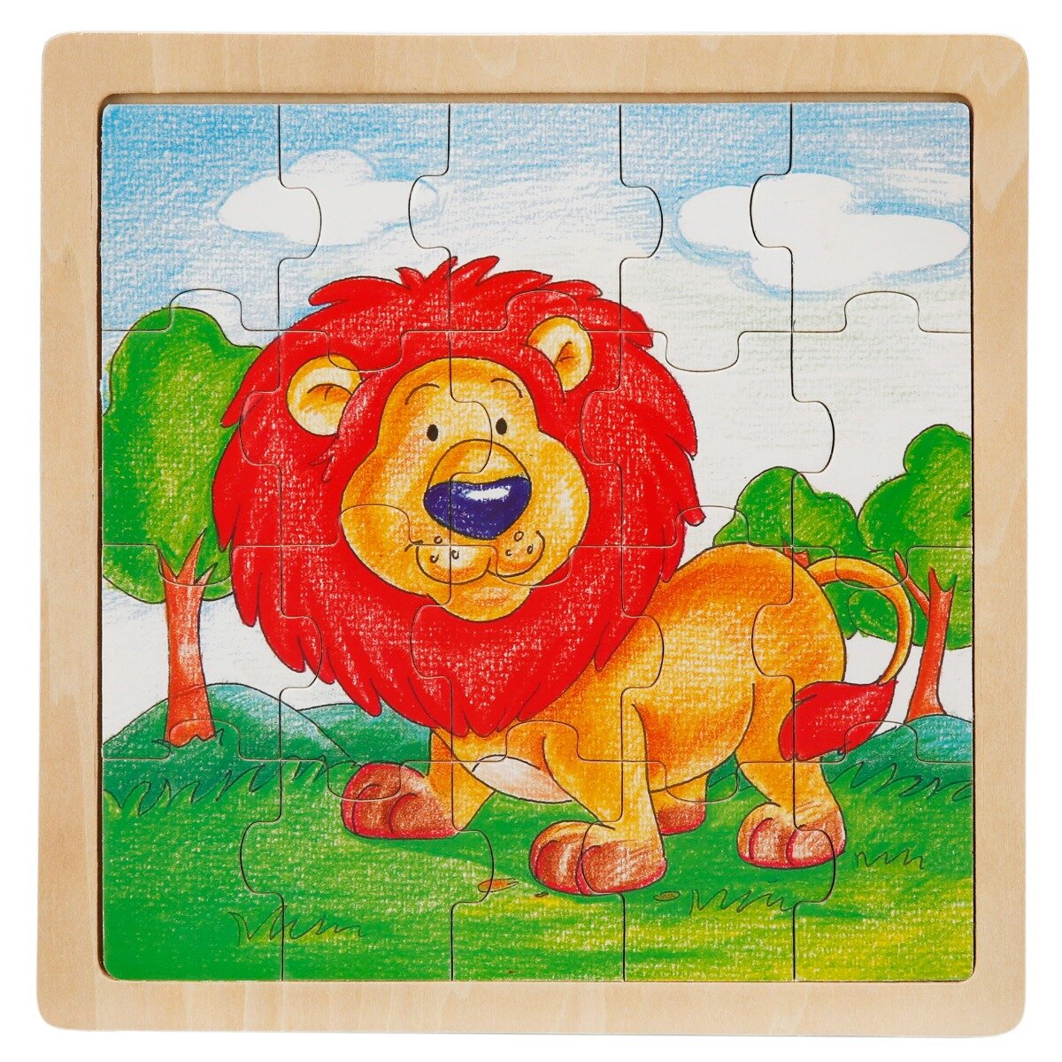 Sunman Puzzle din lemn Animale 20 piese