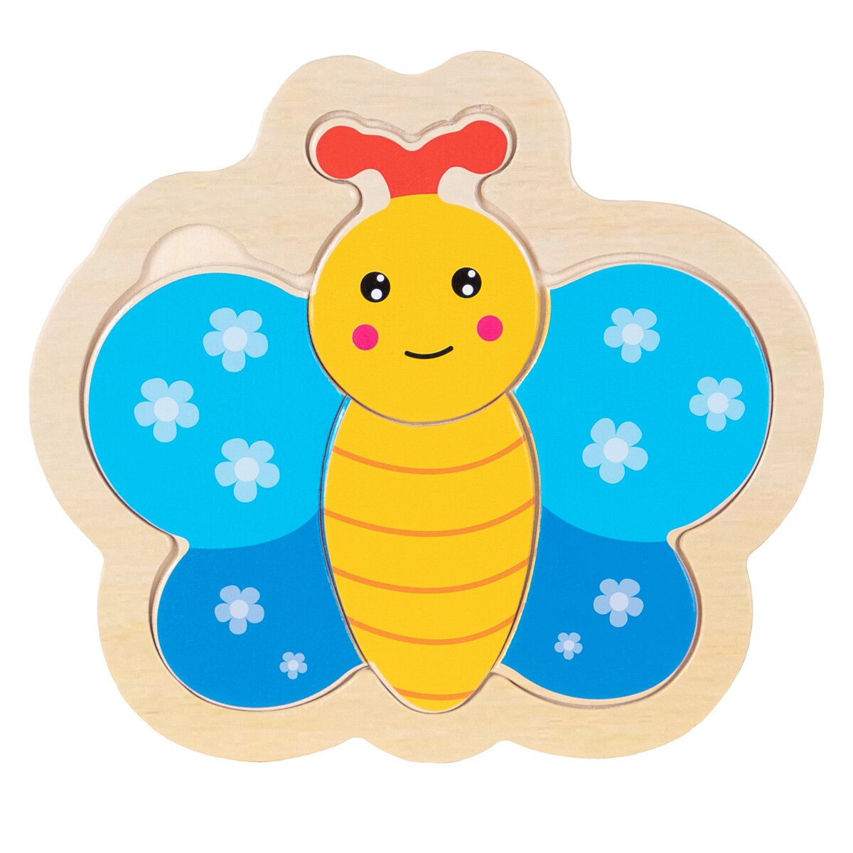 Sunman Puzzle din lemn Fluturas 4 piese