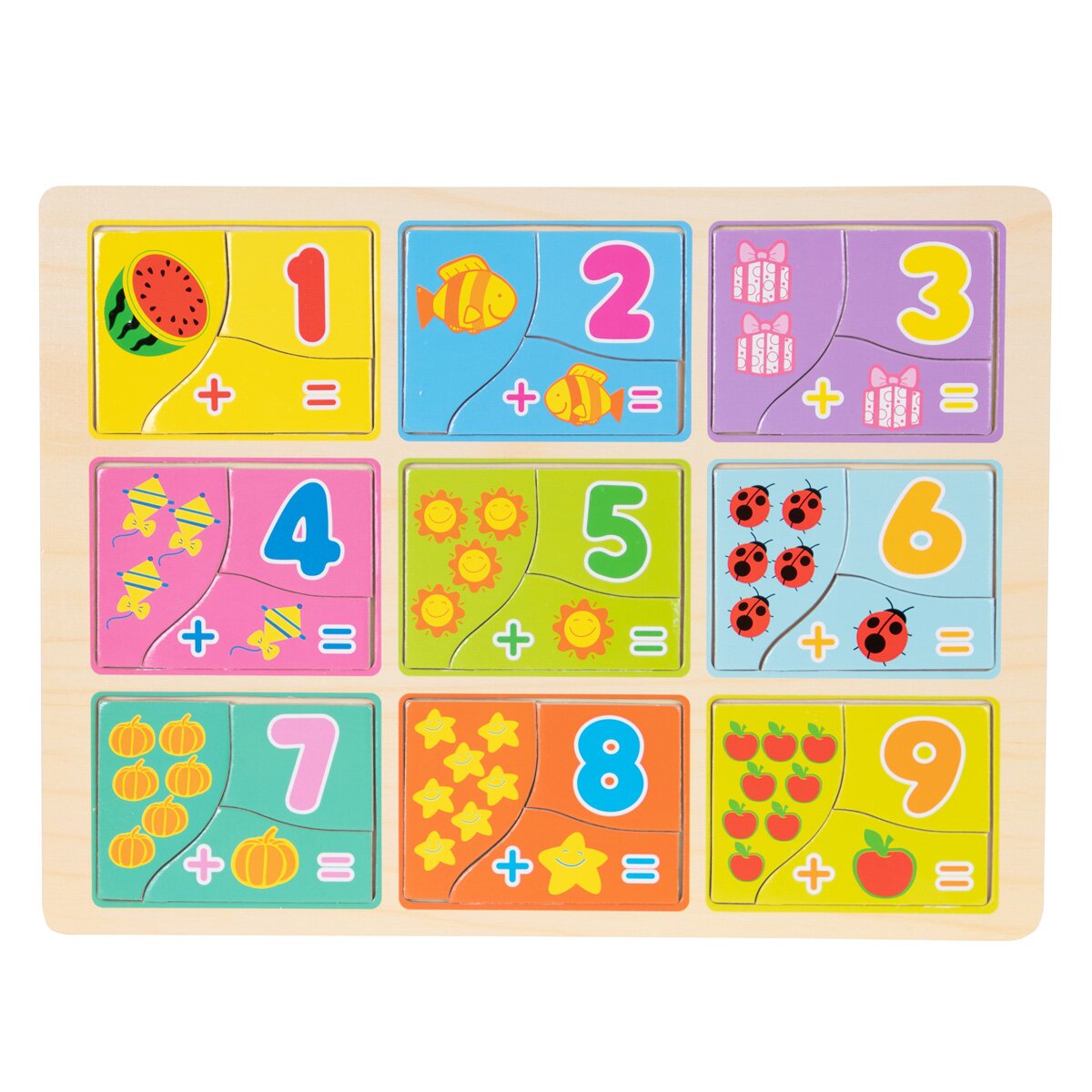 Sunman Puzzle din lemn Matematica 27 piese