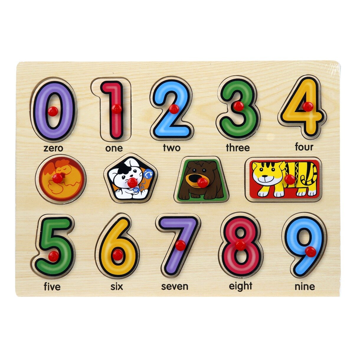 Sunman Puzzle din lemn Numere 14 piese