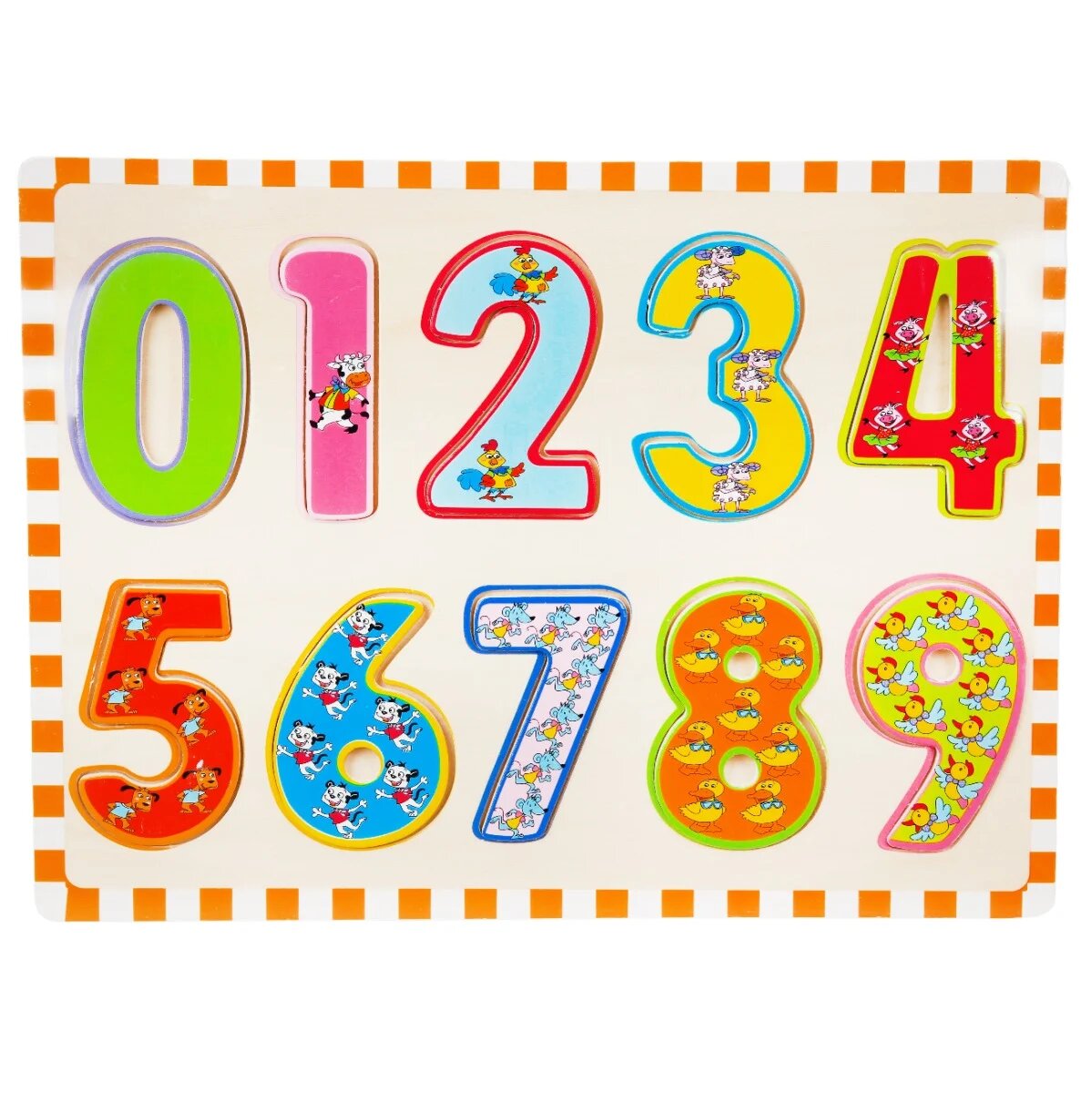 Sunman Puzzle din lemn Numerele 10 piese