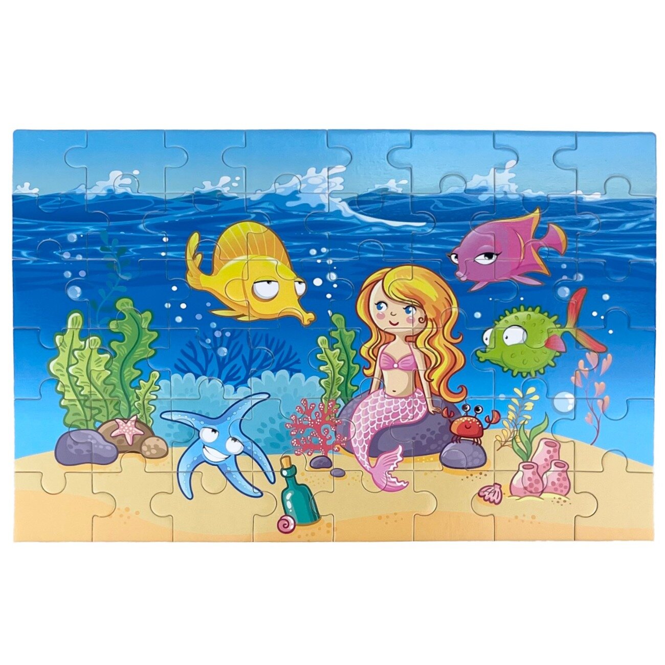 Sunman Puzzle din lemn Sirena 48 piese
