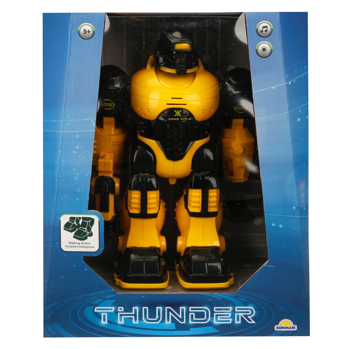 Sunman Robot interactiv cu lumini si sunete Thunder 25 cm