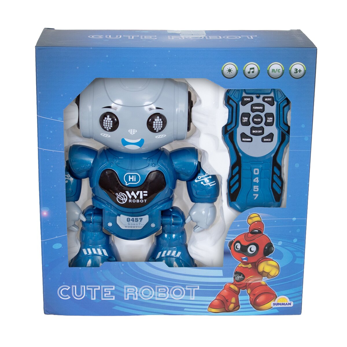 Sunman Robotel cu telecomanda care danseaza Cute Robot Albastru