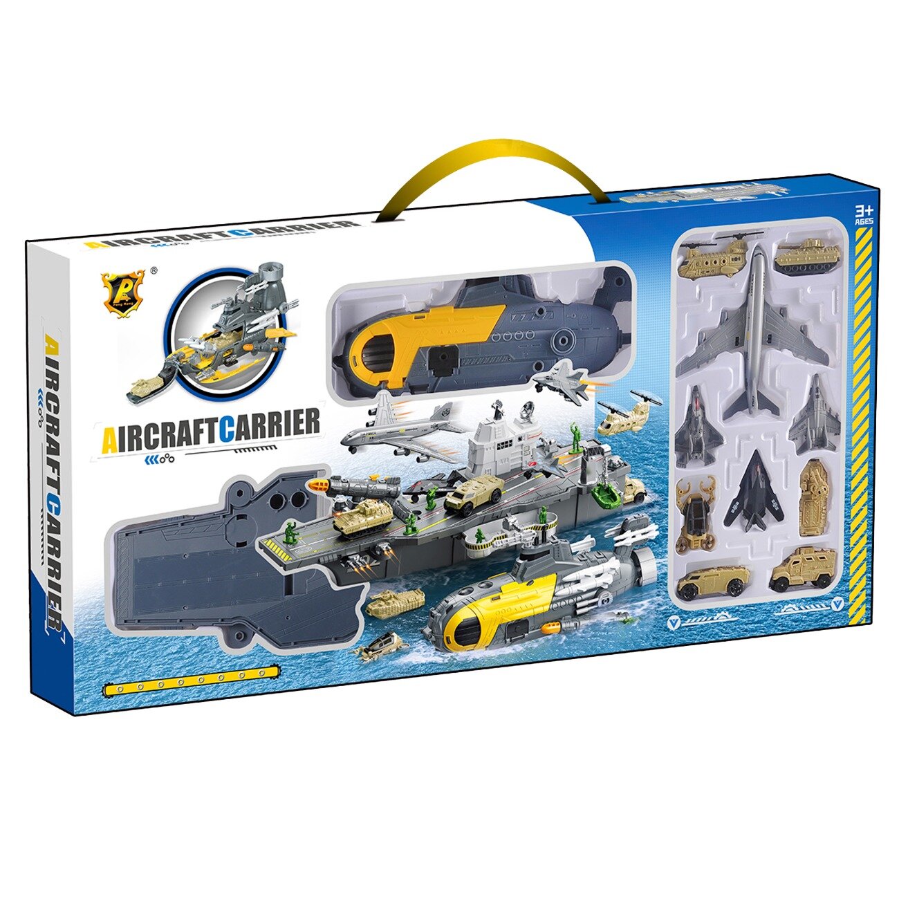 Sunman Set 10 vehicule militare si portavion Aircraft Carrier