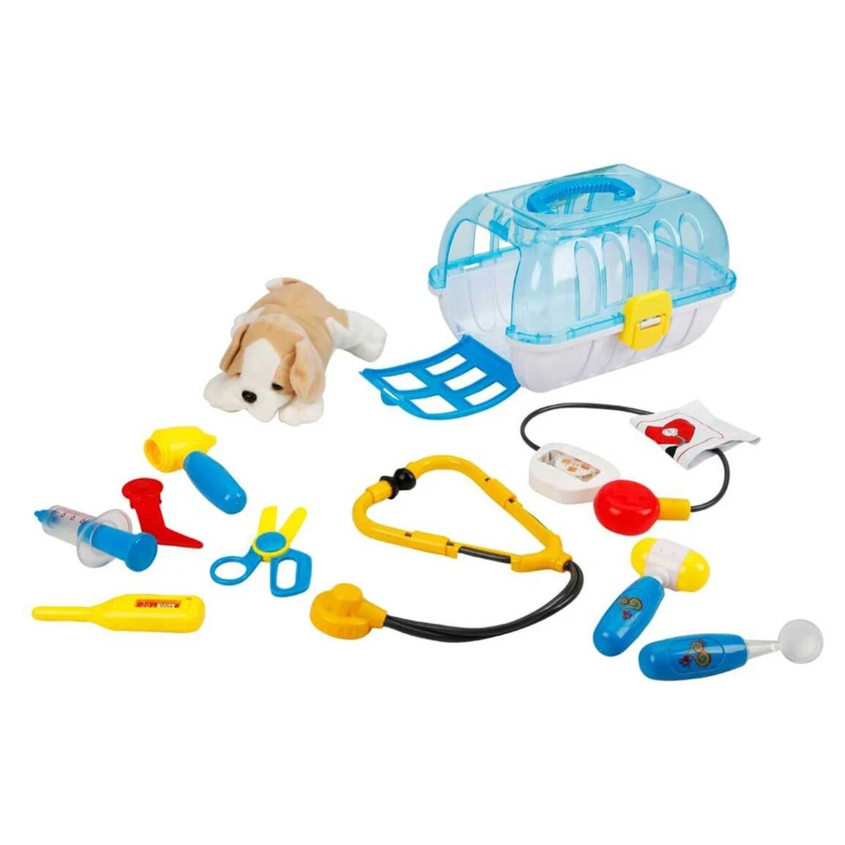 Sunman Set cu Jucarie de plus catelus la veterinar