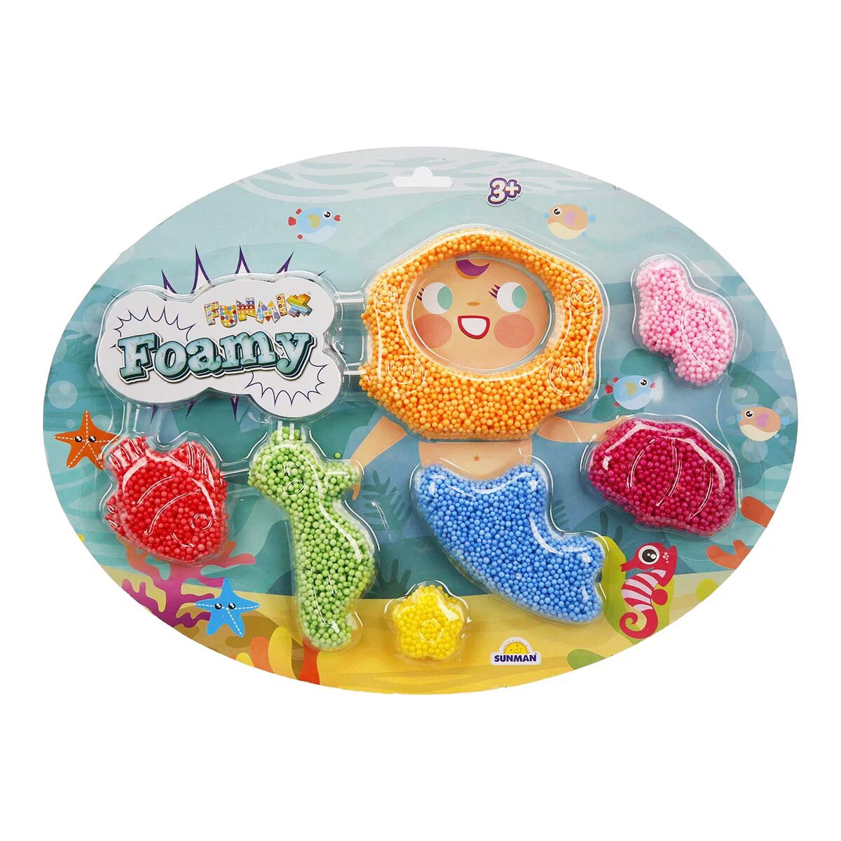 Sunman Set slime Foamy Funmix 7 culori