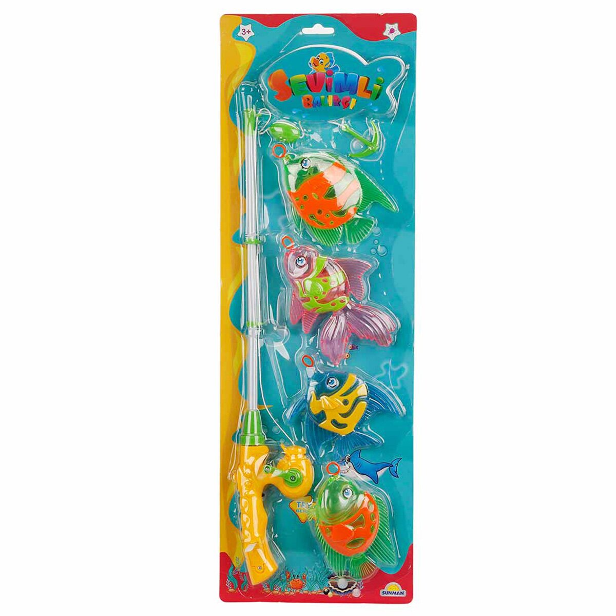 Sunman Set undita de pescuit cu lumini si accesorii Pesti