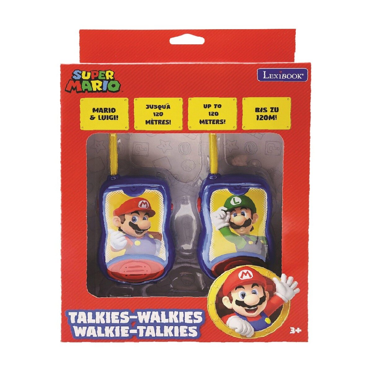 Super Mario Set statii walkie-talkie Lexibook 120 m