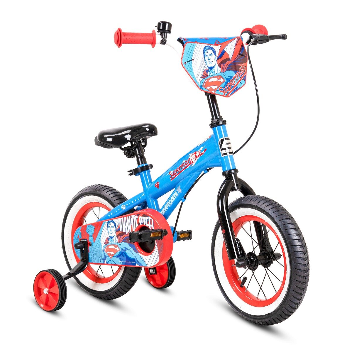 Superman Bicicleta cu roti ajutatoare 12 inch