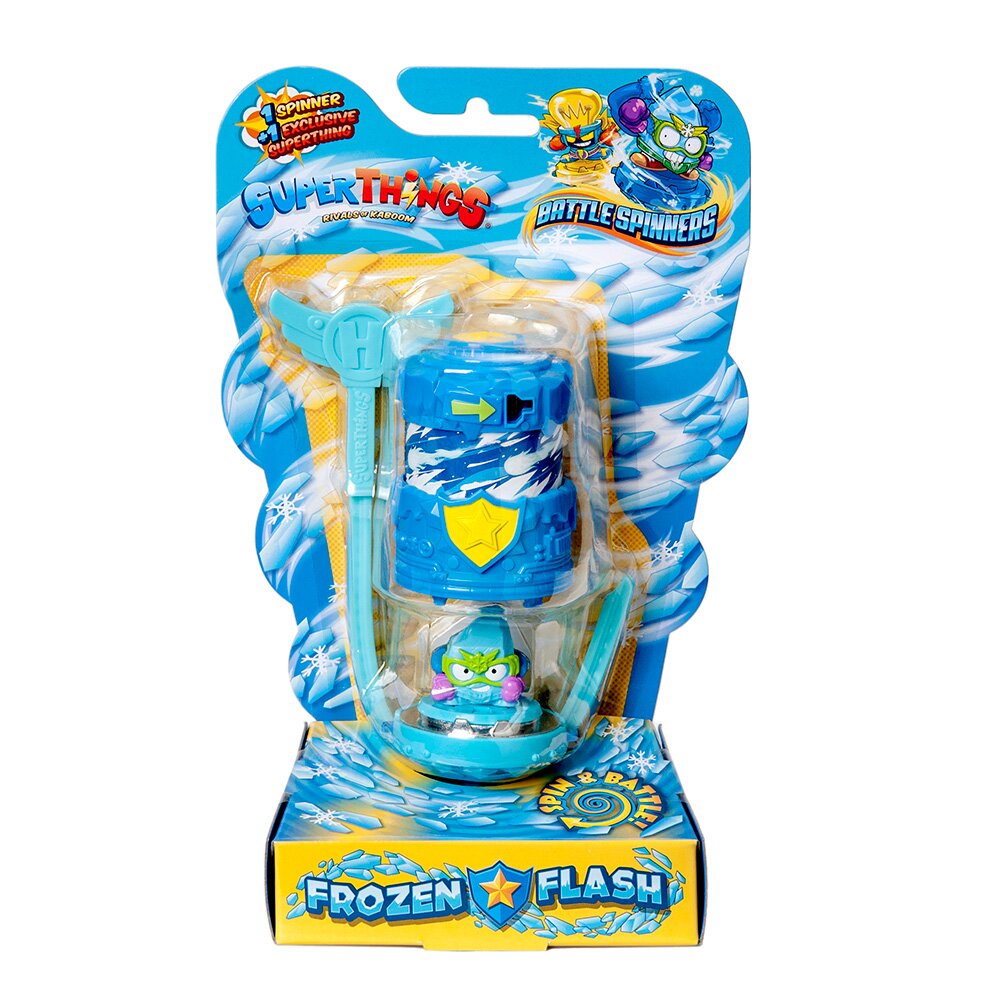 SuperThings Figurina cu Battle Spinners SuperTings Frozen Flash