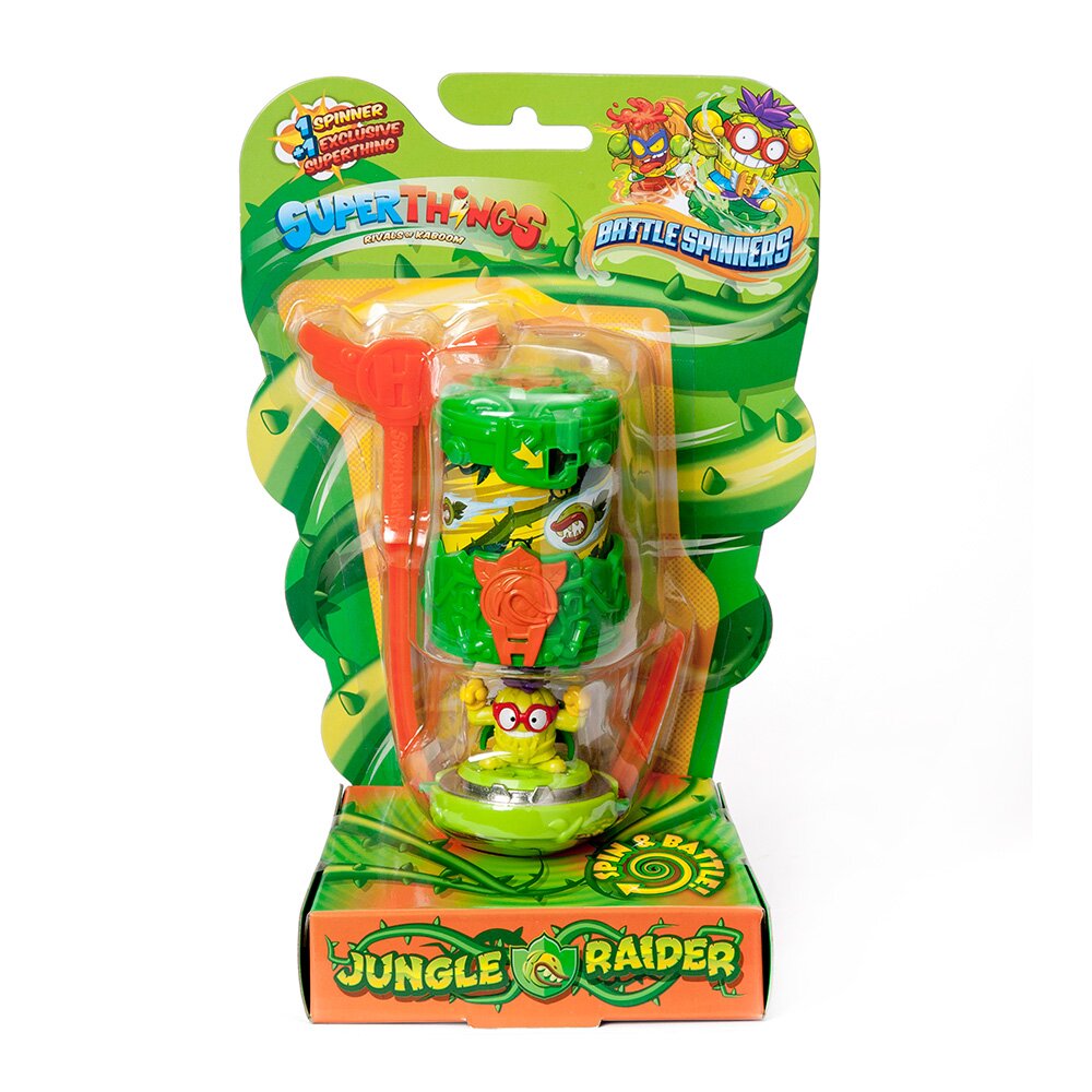 SuperThings Figurina cu Battle Spinners SuperTings Jungle Raider