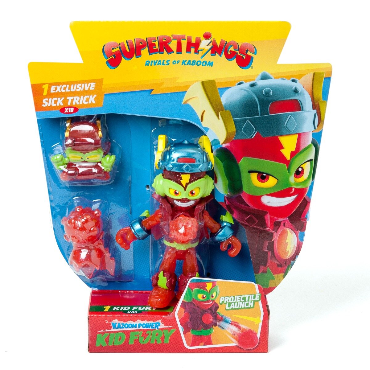 SuperThings Set 2 figurine Kazoom Power Mission Kids Kid Fury si Sick Trick