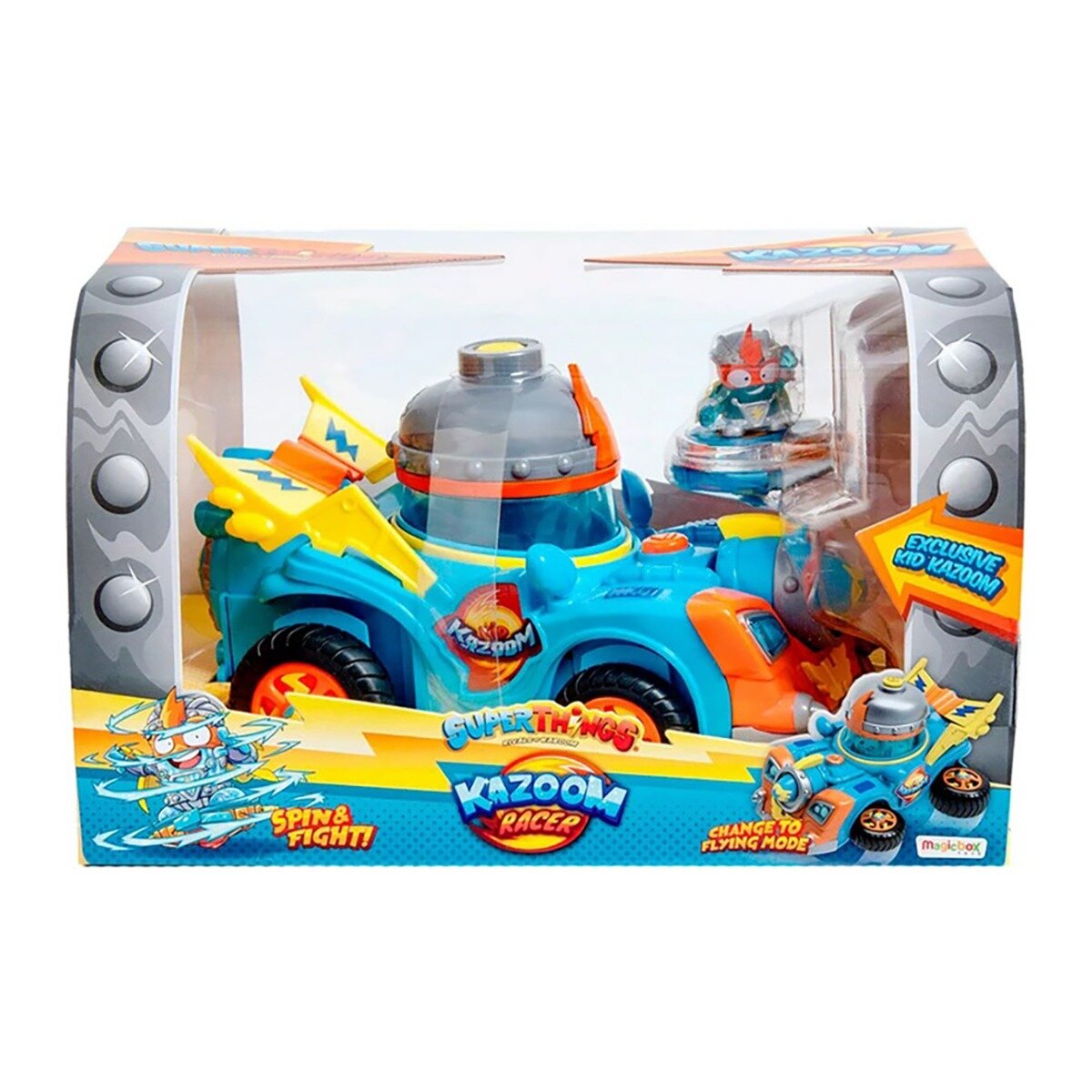 SuperThings Vehicul Kazoom Racer cu figurina