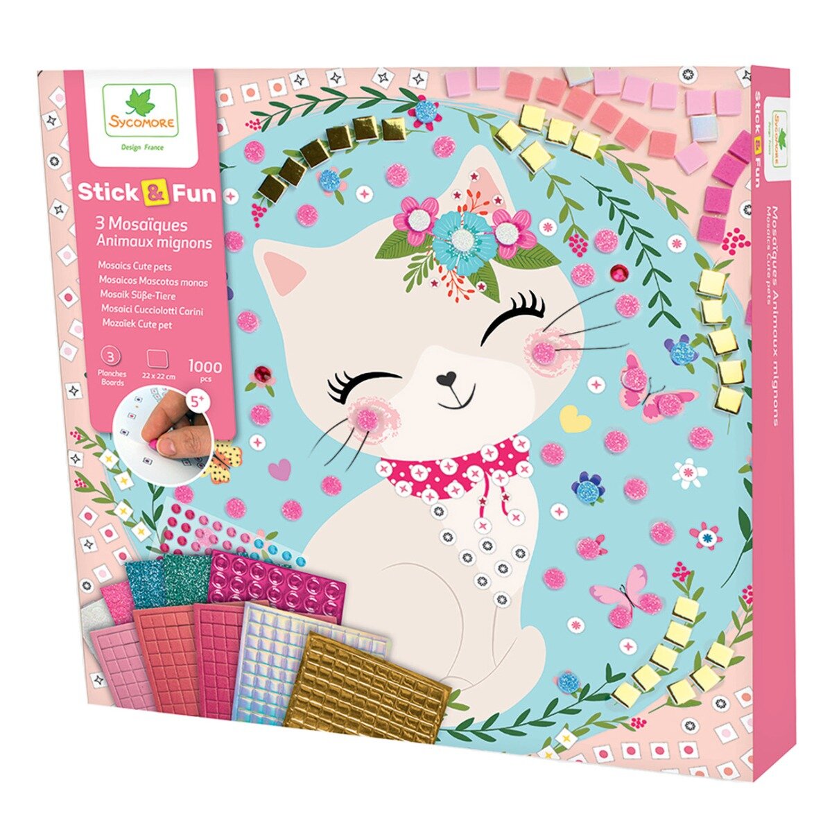 Sycomore Set de creatie Stick n Fun Mozaic Animale