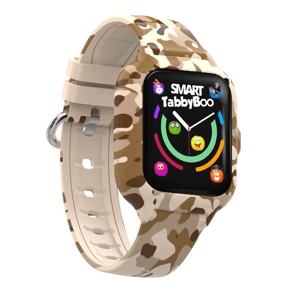 Tabby Boo Ceas smartwatch 4G GPS Ecran 1.4 inch Camouflage Brown