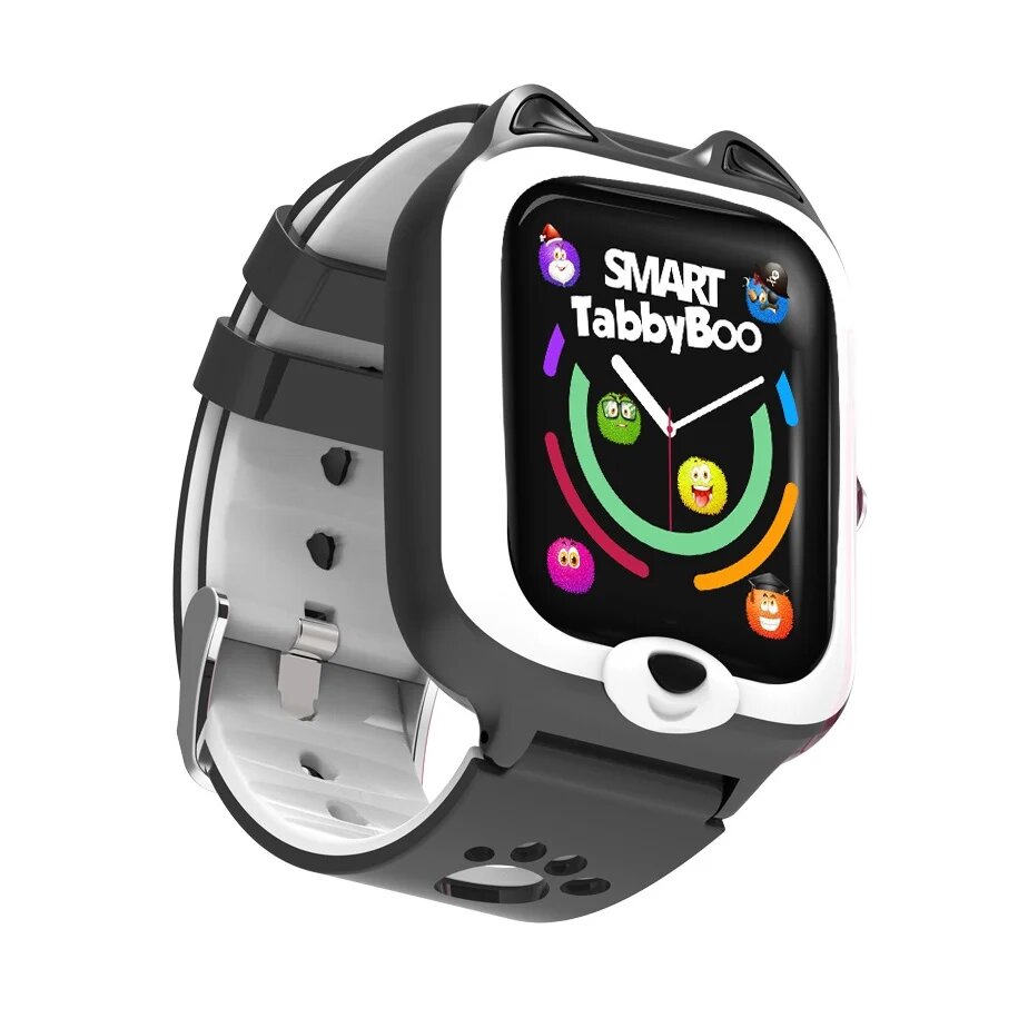 Tabby Boo Ceas smartwatch 4G GPS Ecran 1.4 inch Kitty Black