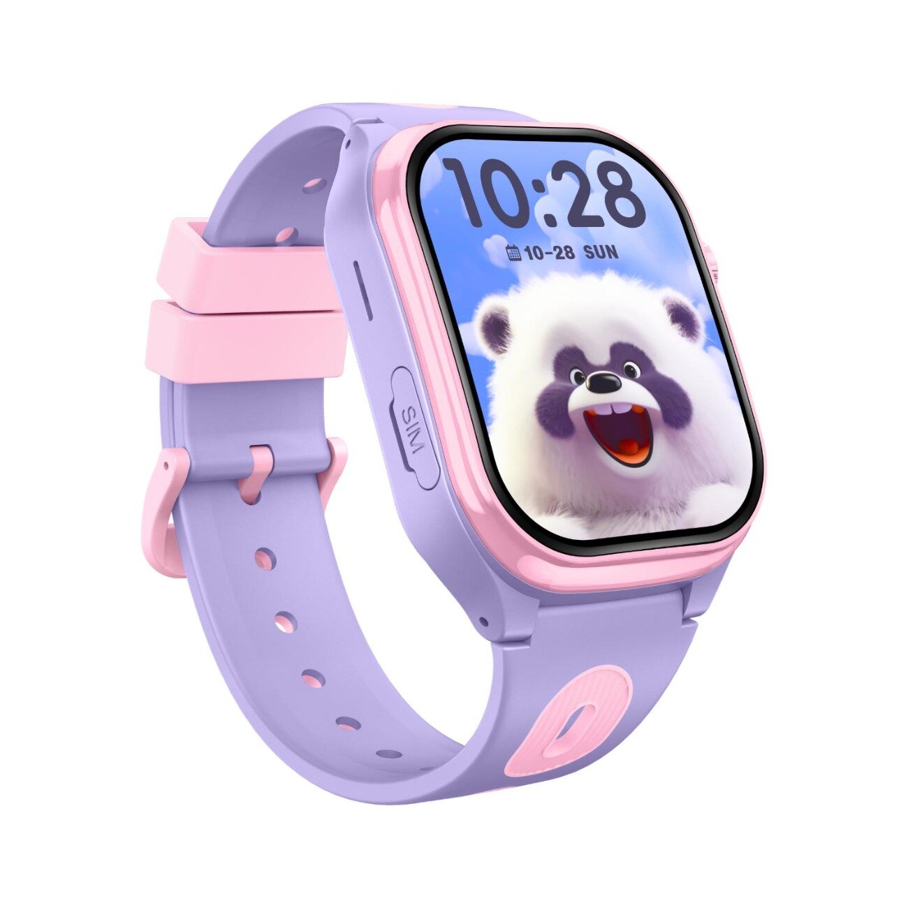 Tabby Boo Ceas smartwatch Smartwatch Vision 4G GPS Ecran HD Curbat 2 inch Purple