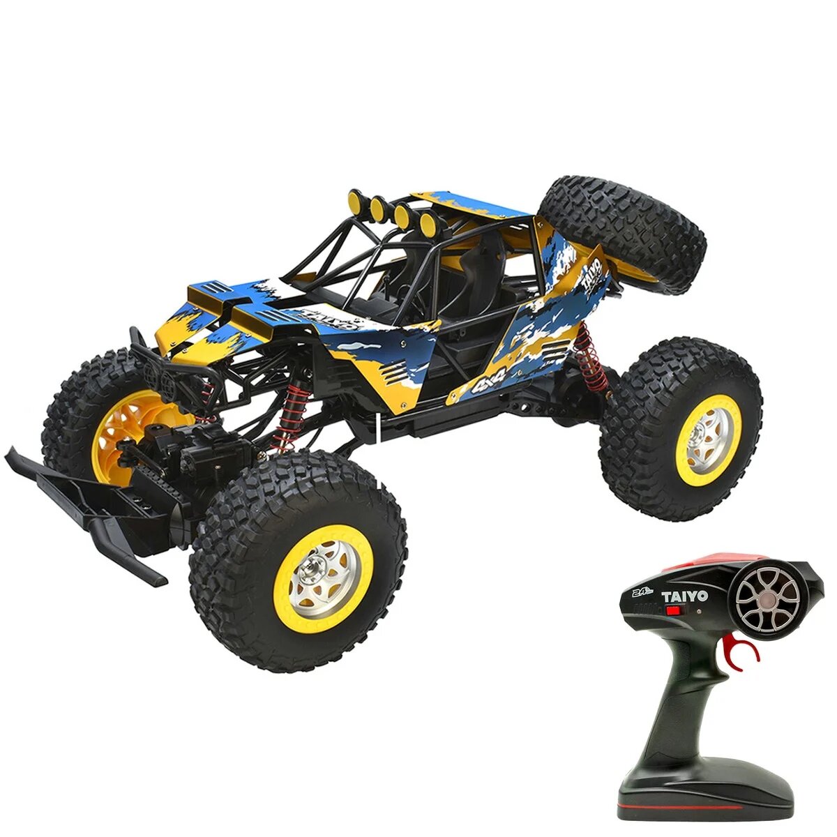 Taiyo Masina cu telecomanda Iron Claw Buggy Albastru-Galben