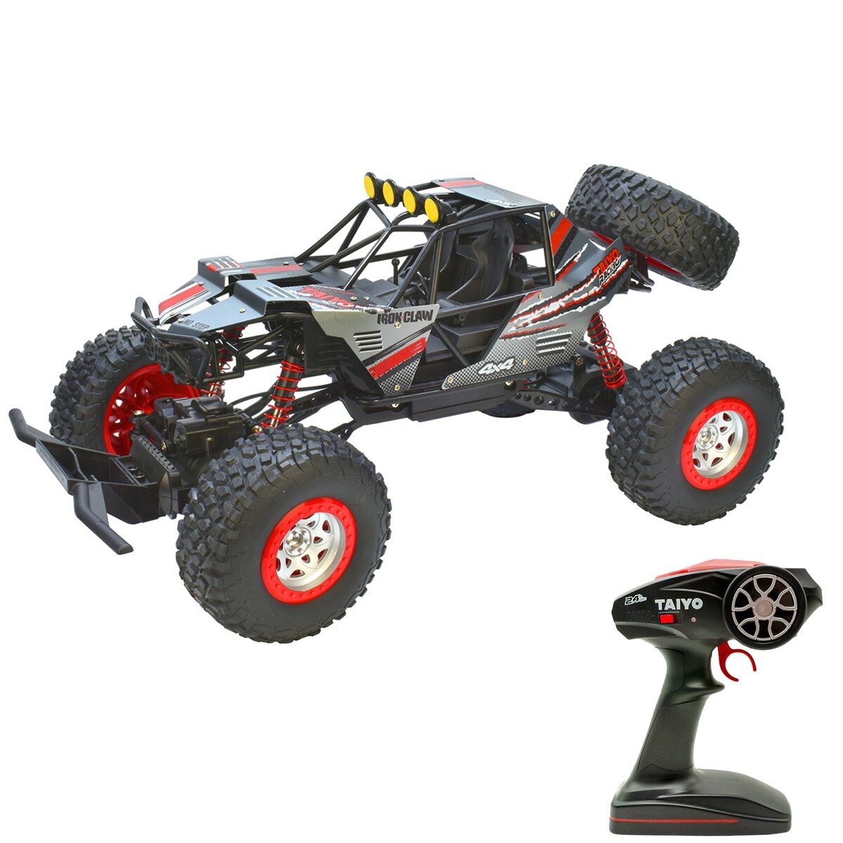 Taiyo Masina cu telecomanda Iron Claw Buggy Gri-Rosu