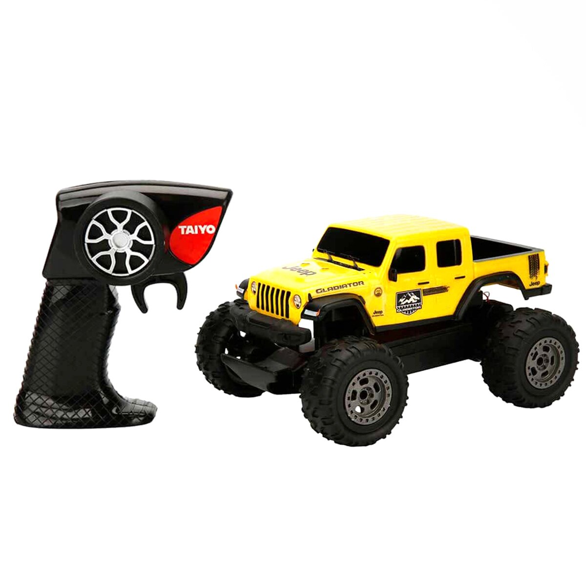 Taiyo Masina de teren cu telecomanda Jeep Gladiator Galben 1:22