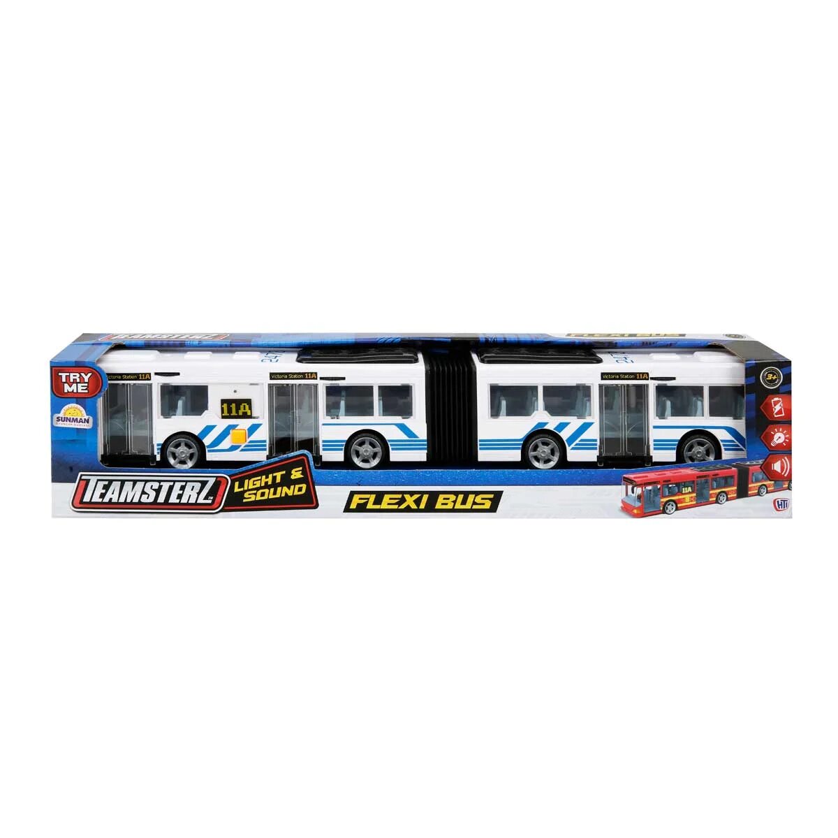 Teamsterz Autobuz cu lumini si sunete Alb
