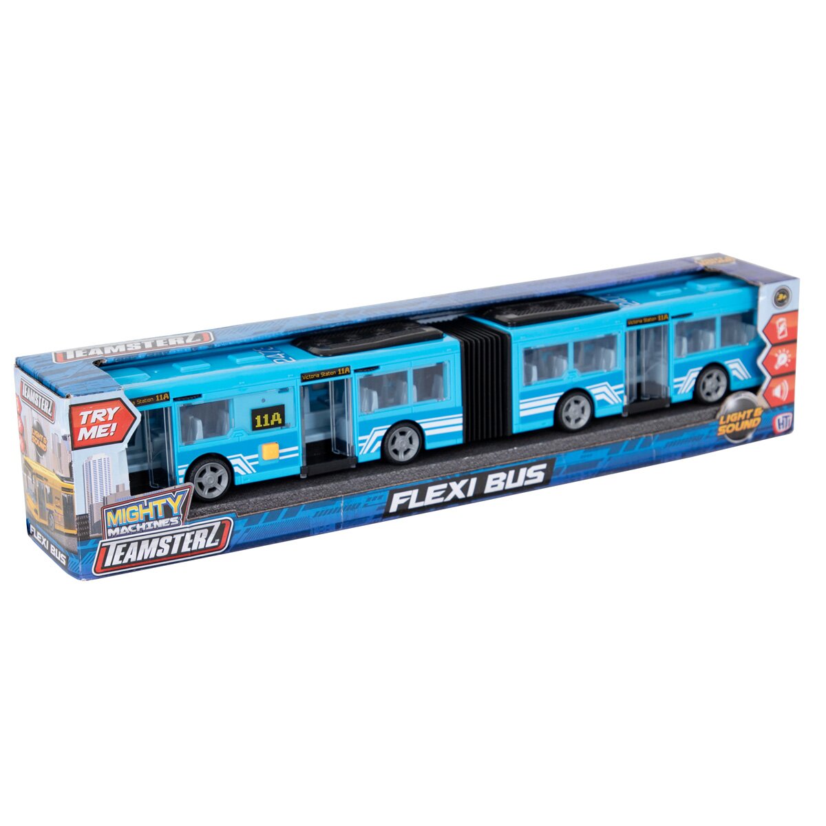 Teamsterz Autobuz cu lumini si sunete Albastru