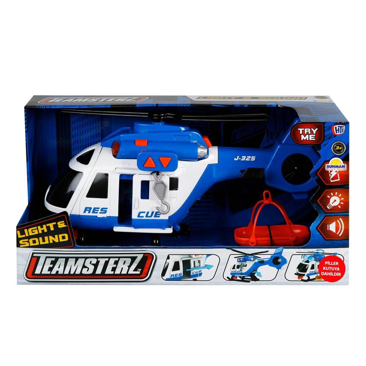 Teamsterz Elicopter de salvare cu lumini si sunete Albastru