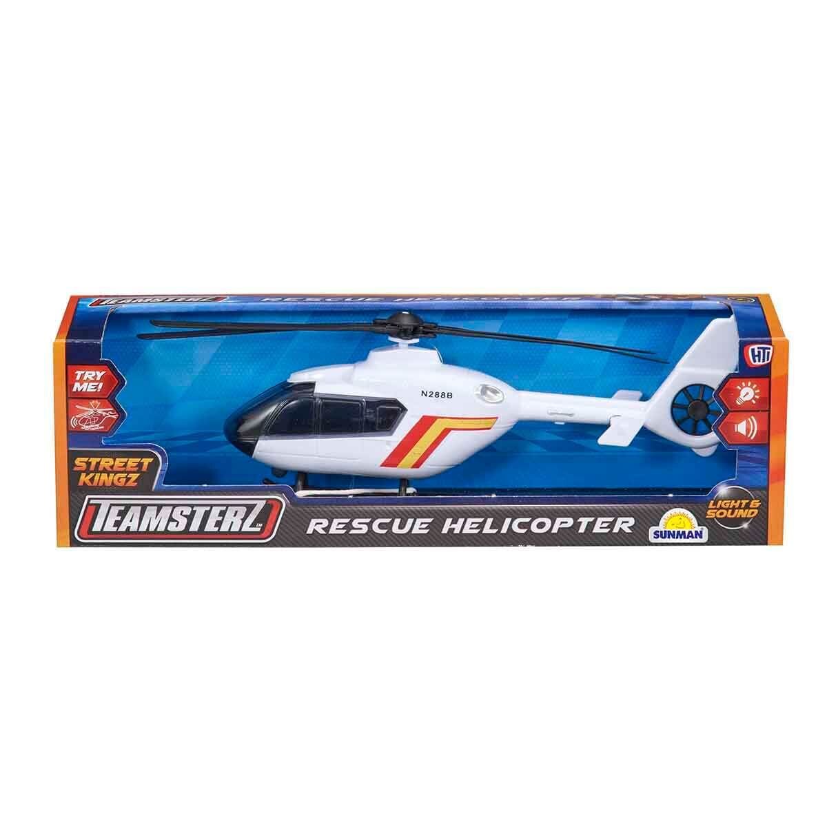 Teamsterz Elicopter de salvare Street King Alb