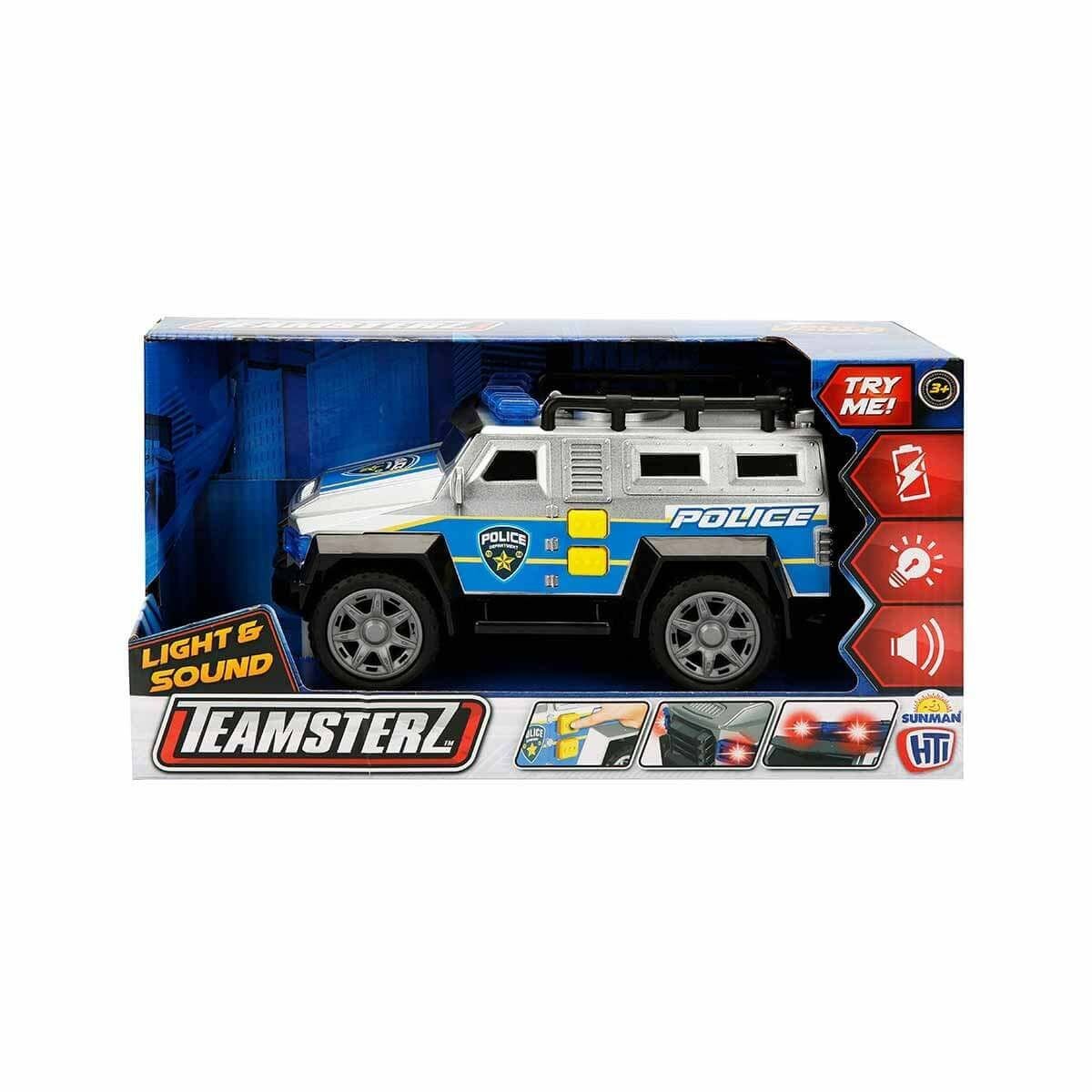 Teamsterz Masina de politie cu lumini si sunete SWAT 4 X 4