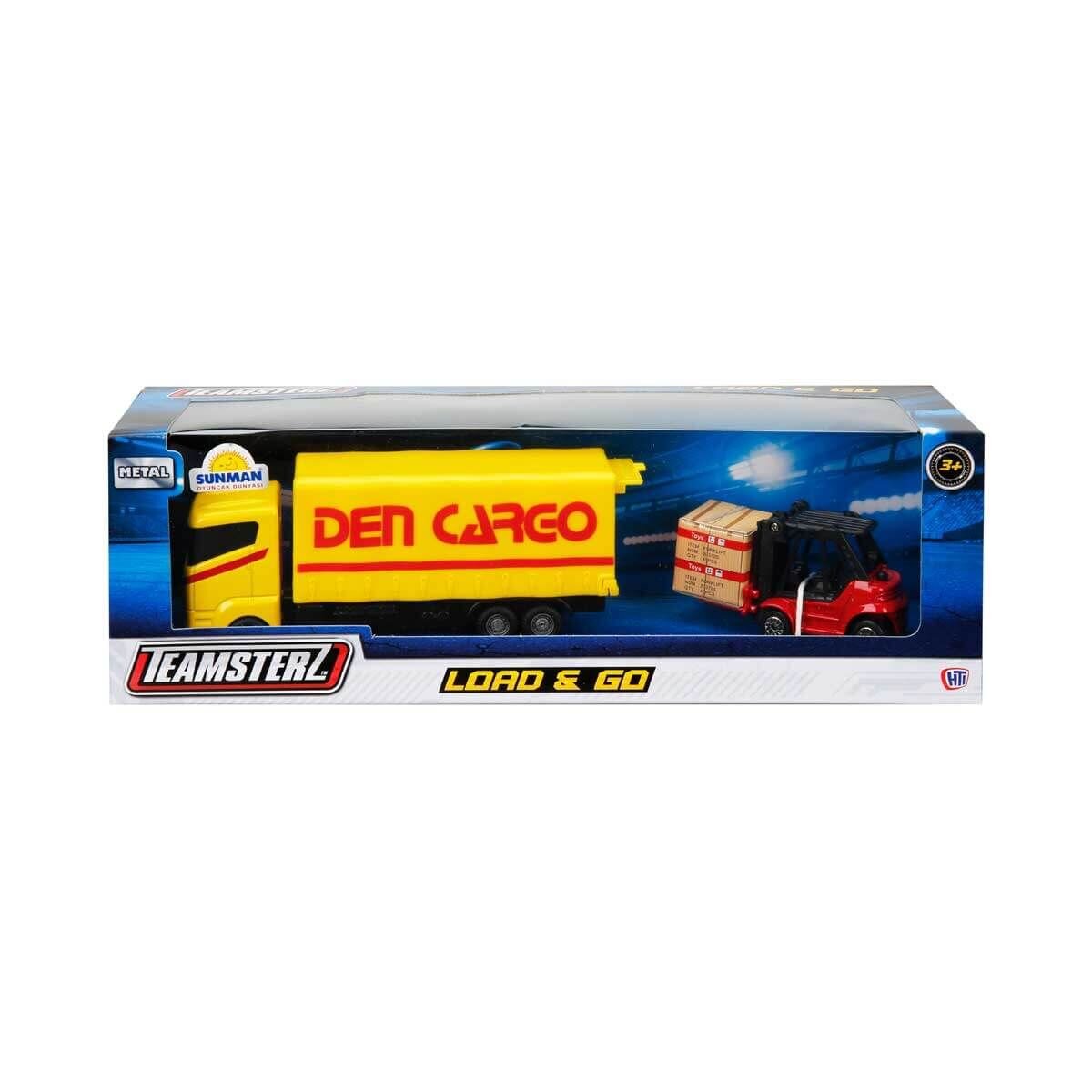 Teamsterz Set camion cu motostivuitor Galben