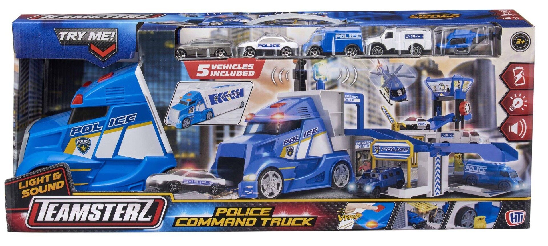 Teamsterz Set Camionul de comanda al politiei cu lumini si sunete