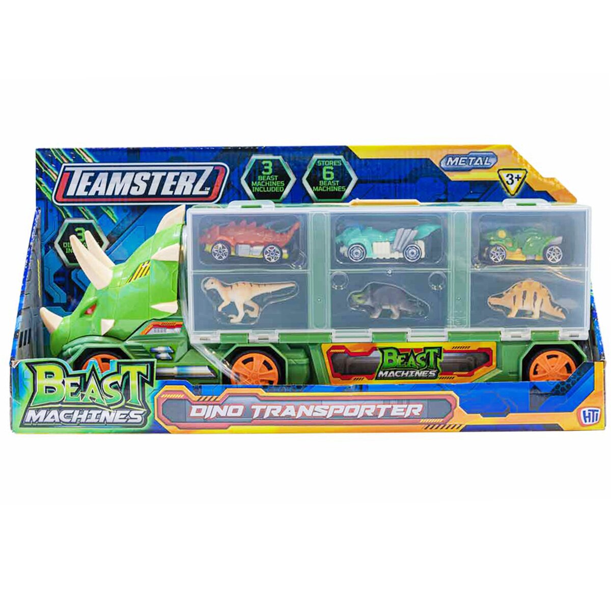 Teamsterz Transportator Dino cu masini si figurine Beast Machines