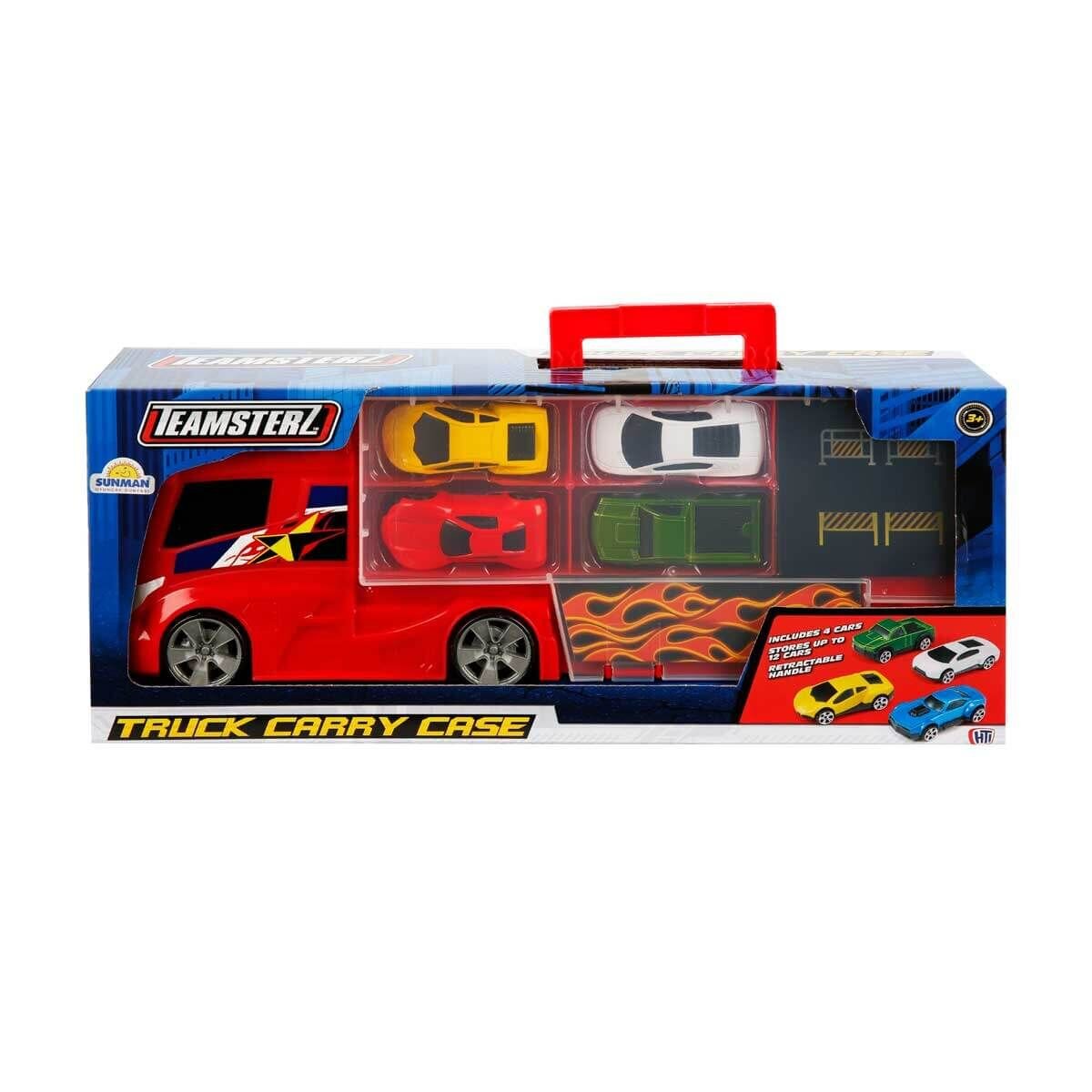 Teamsterz Transportor cu 4 masinute