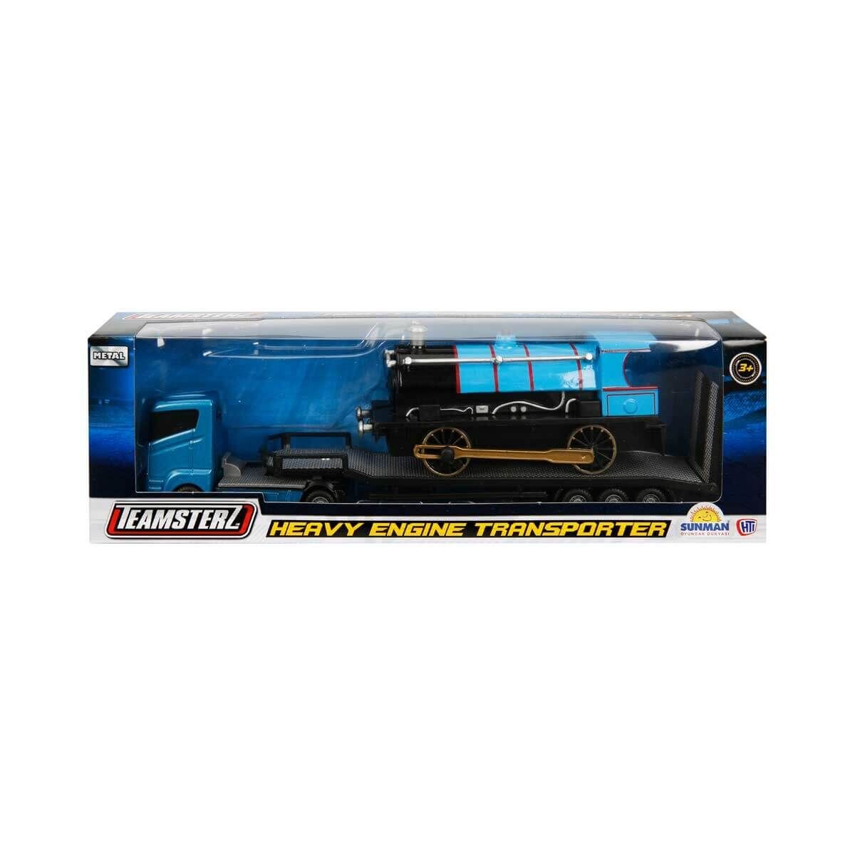 Teamsterz Transportor cu trenulet Albastru