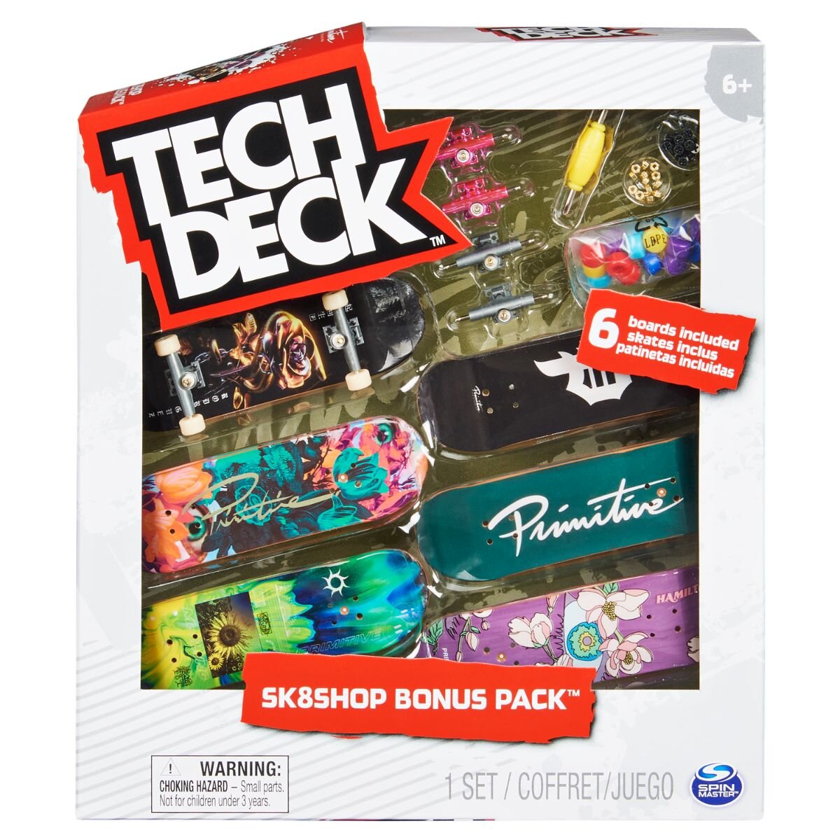 Tech Deck Set 6 mini placi skateboard Bonus Pack 20136706
