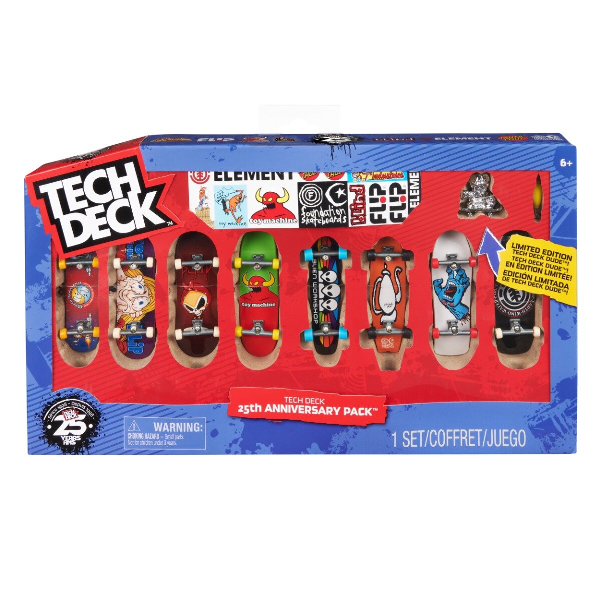 Tech Deck Set 8 mini placi skateboard 25th Anniversary 20143345