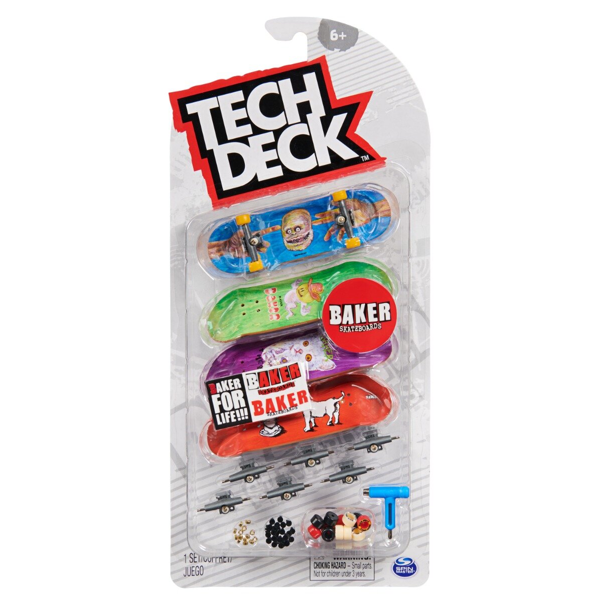 Tech Deck Set mini placa skateboard 4 buc Baker 20140762