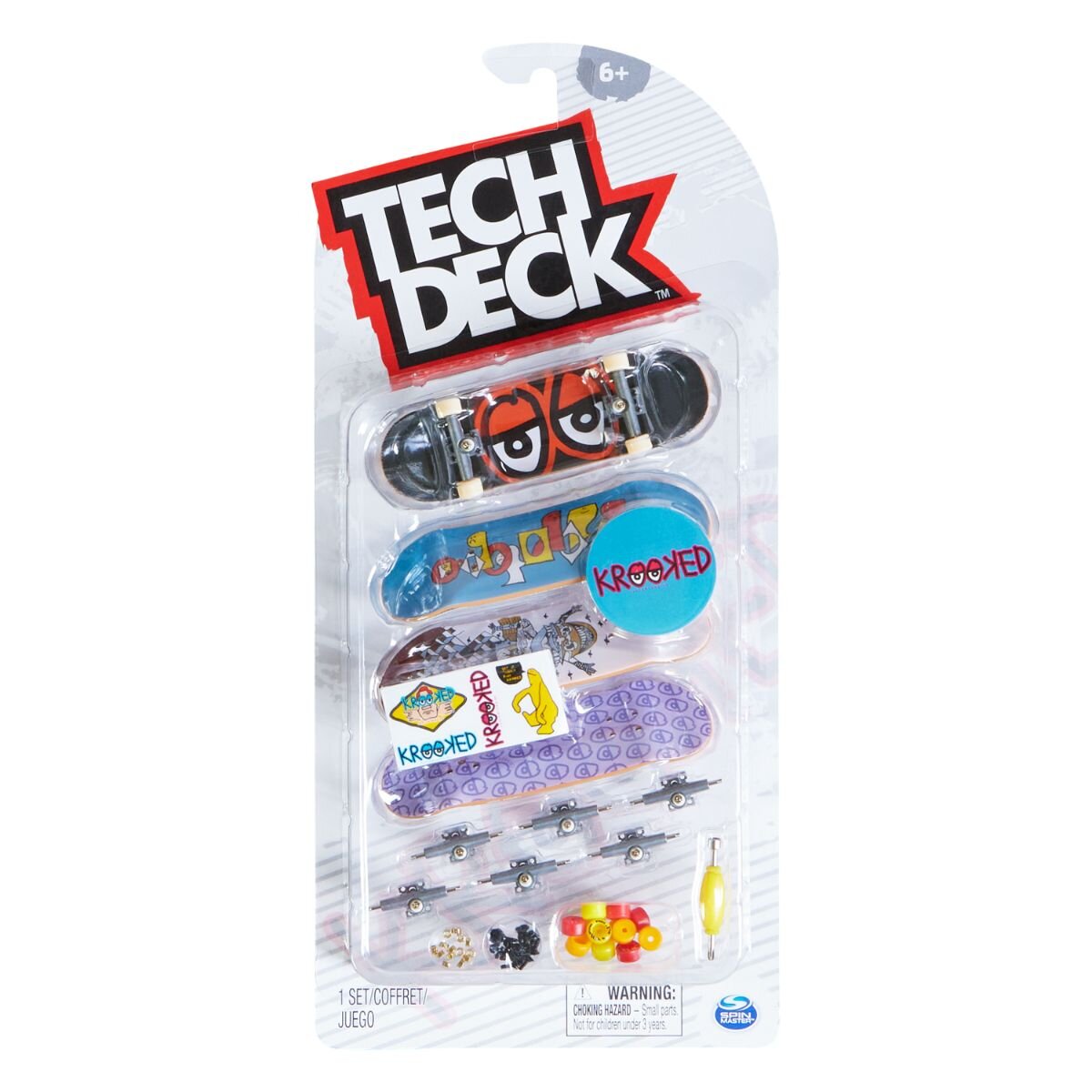 Tech Deck Set mini placa skateboard 4 buc Krooked 20136717