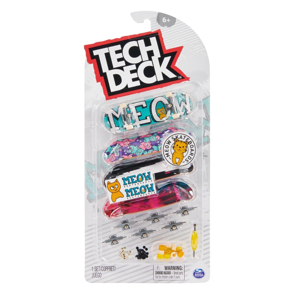 Tech Deck Set mini placa skateboard 4 buc Meow 20140760