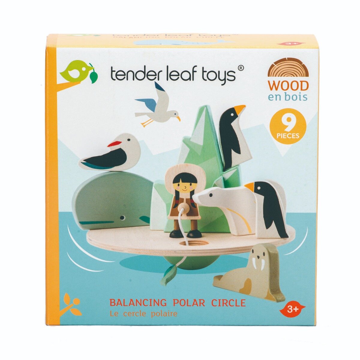 Tender Leaf Toys Aisberg plutitor din lemn 9 piese