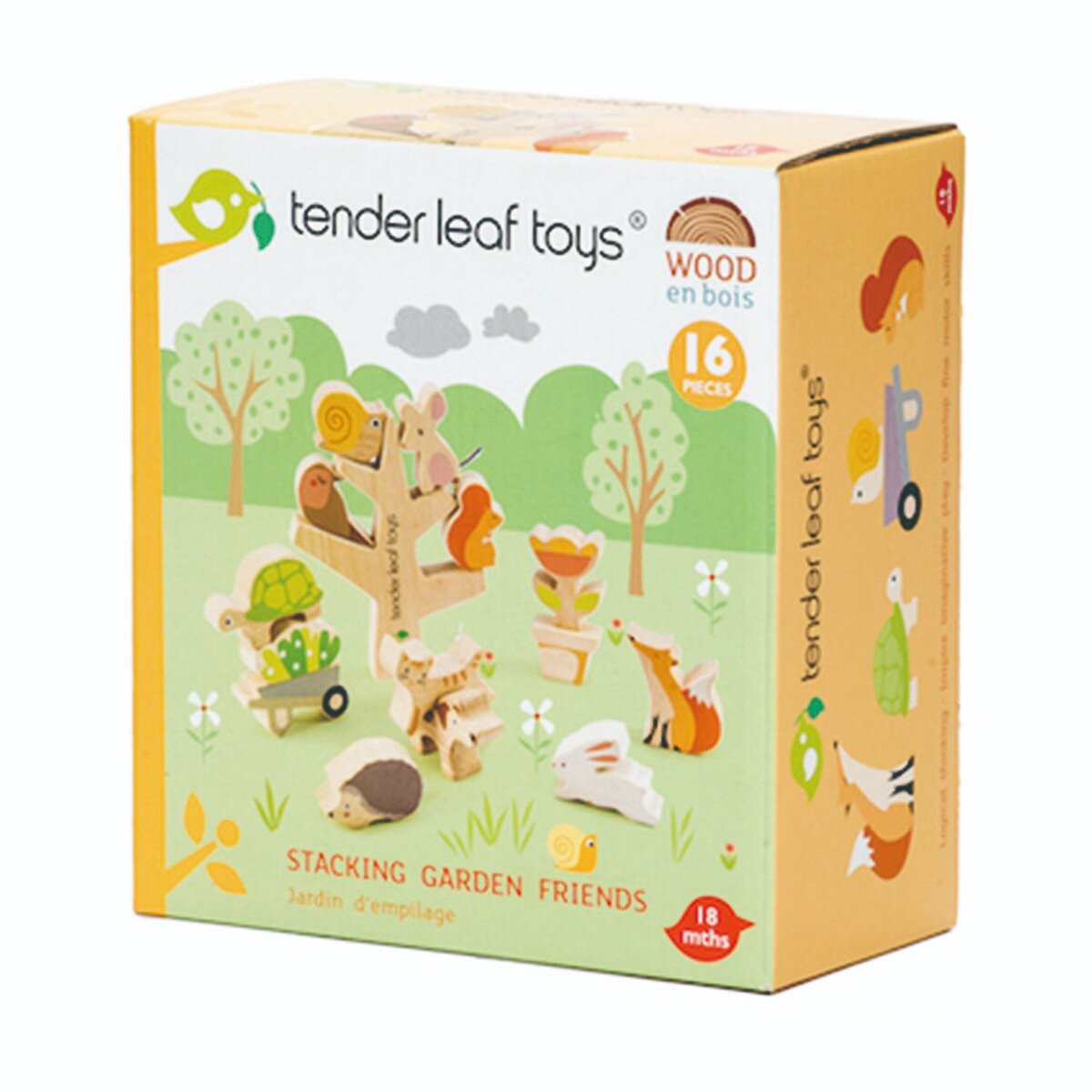 Tender Leaf Toys Animalute in copac din lemn 16 piese