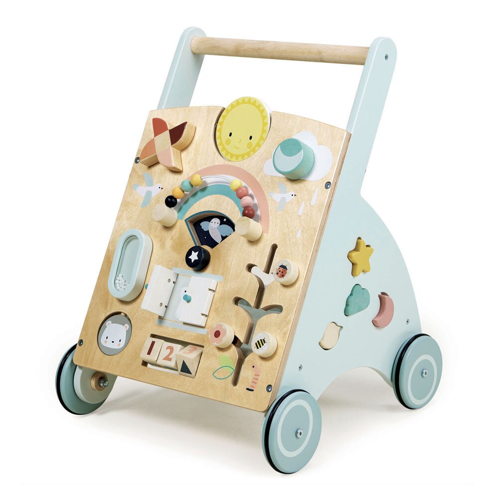 Tender Leaf Toys Antemergator cu activitati din lemn premium