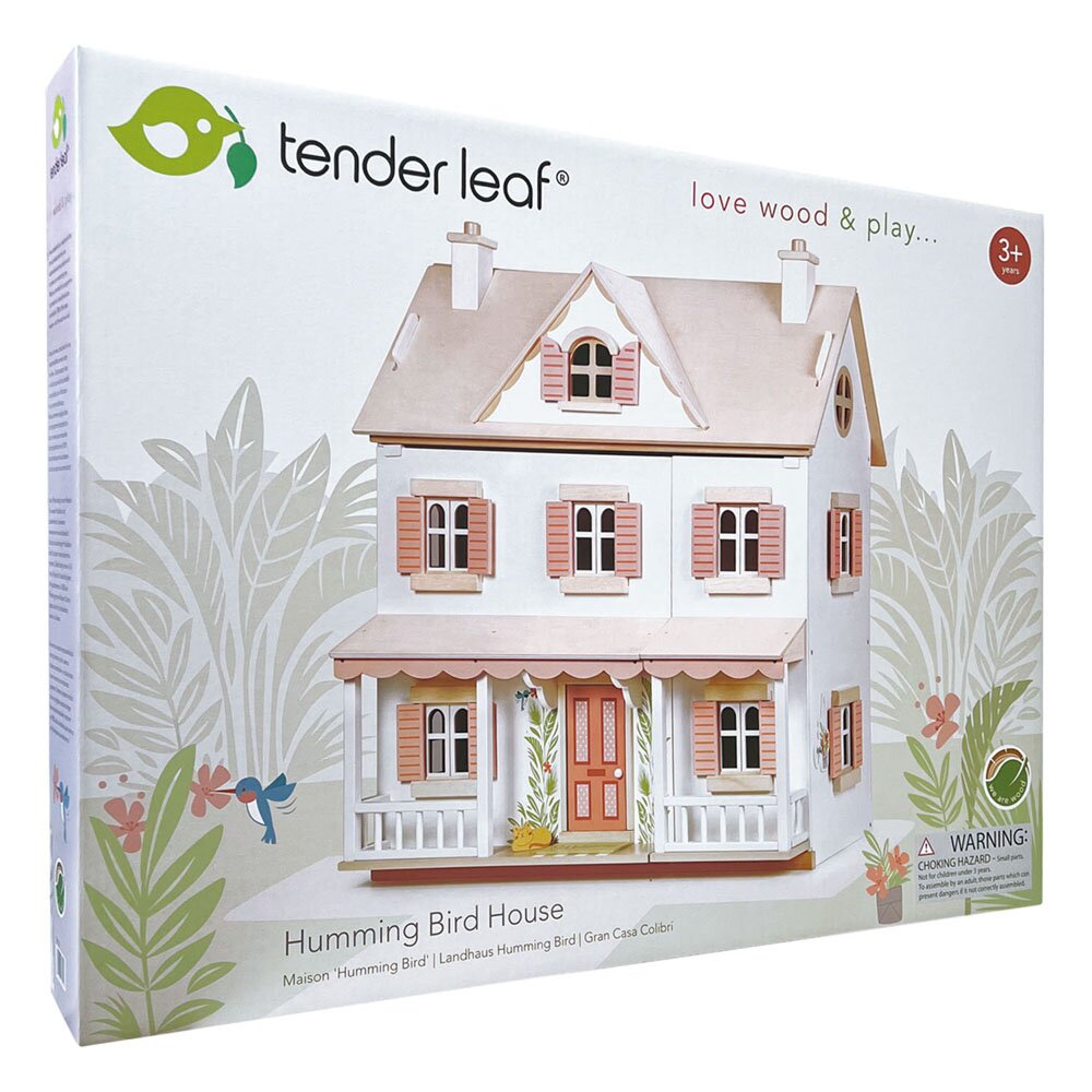 Tender Leaf Toys Casuta coloniala de papusi din lemn premium